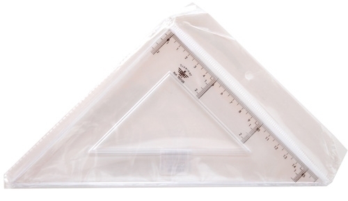 ESCUADRA 103120 CRISTAL 20 CTM.