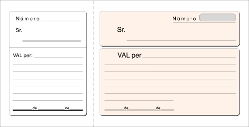 TALONARIO LOAN T-14/C VALES CATALAN