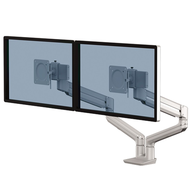 BRAZO FELLOWES 8613101 MONITOR DOBLE TALLO PLATA