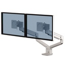 BRAZO FELLOWES 8613101 MONITOR DOBLE TALLO PLATA