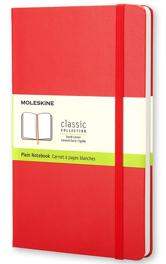 LIBRETA MOLESKINE 0011102 QP012R CLASICA TAPA DURA ROJA POCKET 9X14 CM LISA