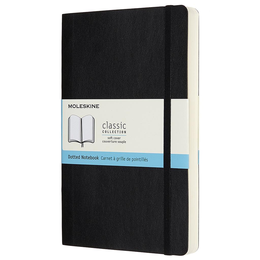 LIBRETA MOLESKINE 0012682 QP619EXP CLASICA MAYOR GROSOR NEGRA L PUNTEADA TAPA BLANDA