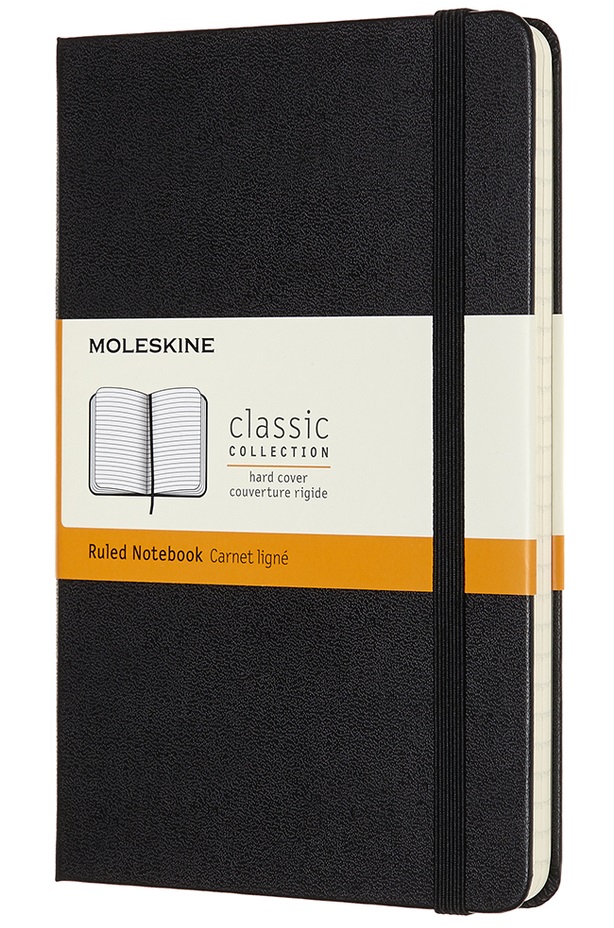LIBRETA MOLESKINE 0012683 QP050 CLASICA TAPA DURA NEGRA M RAYAS