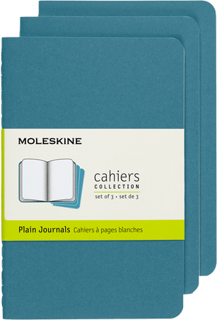 LIBRETAS MOLESKINE 0012722 CH013B44 CAHIER AZUL ELECTRICO P LISA (SET DE 3)