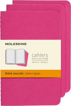 LIBRETAS MOLESKINE 0012726 CH016D17 CAHIER ROSA CINETICO L RAYAS (SET DE 3)