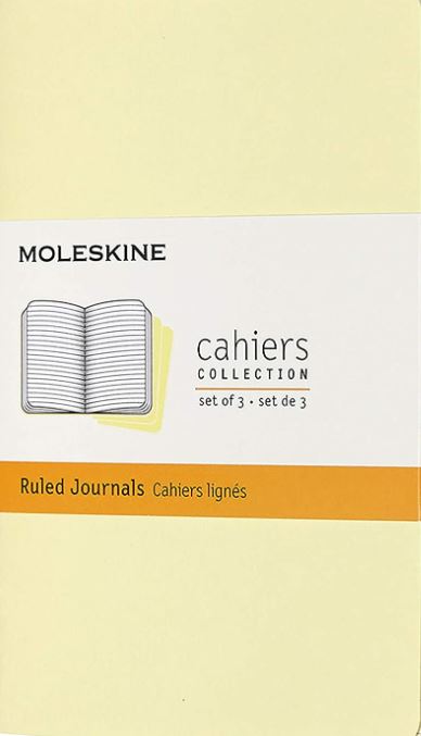 LIBRETAS MOLESKINE 0012732 CH016M23 CAHIER AMARILLO SUAVE L RAYAS (SET DE 3)