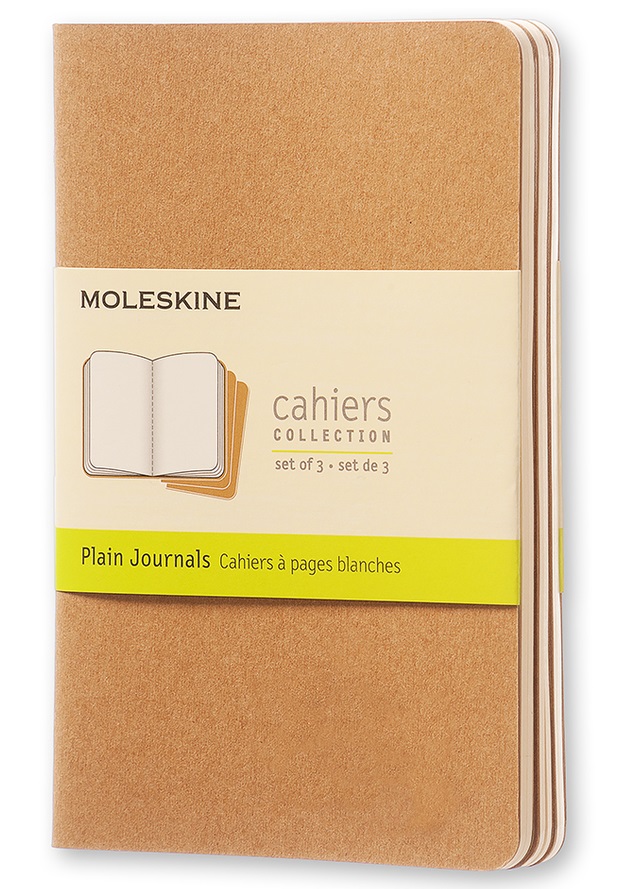 LIBRETAS MOLESKINE 0014006 QP413 CAHIER MARRON KRAFT P LISAS (SET DE 3)