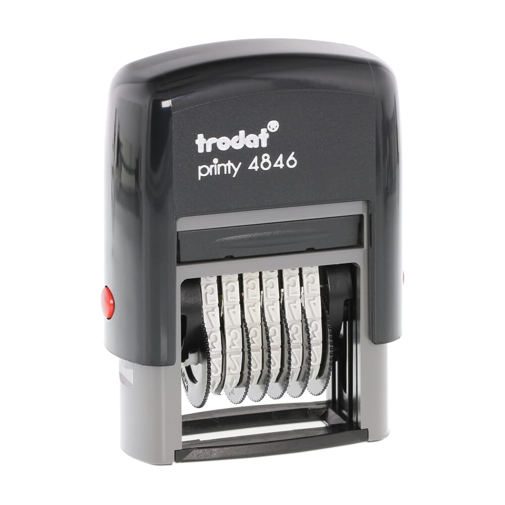 SELLO NUMERADOR 124846 TRODAT PRINTY 4MM 6 BANDAS