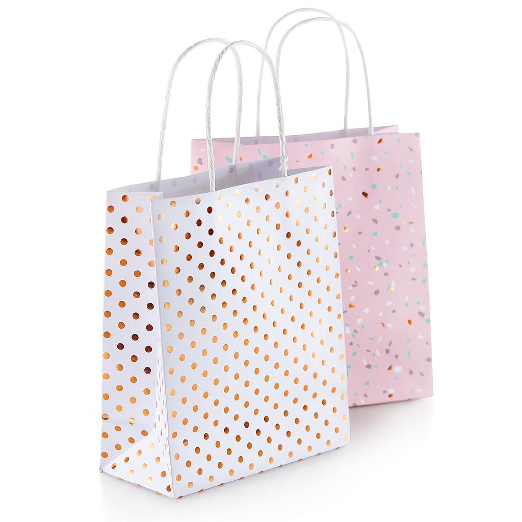 BOLSAS REGALO MR17273 ROSE GREY PACK 2 UNID.