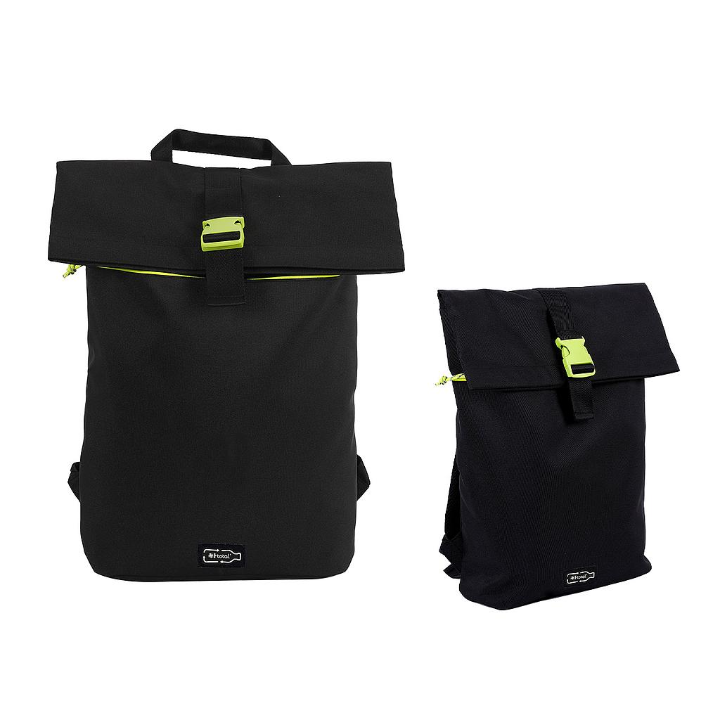 MOCHILA RPET XL2108 CON DETALLES AMARILLO