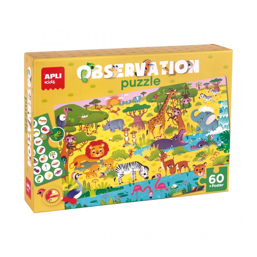 CAJA APLI KIDS 19221 PUZZLE OBSERVACIO JUNIOR SELVA 60U