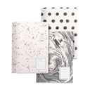 PACK MR8192 3 CUAD.A5 COSIDOS PUNTOS B&W2BLACK OR WHITE