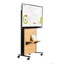SOPORTE INTERAC-ST UNIVERSAL MÓVIL PARA MONITORES INTERACTIVO PARA MEDIDAS 65"/75"/86", INCLUYE PIZARRA EN LA PARTE TRASERA