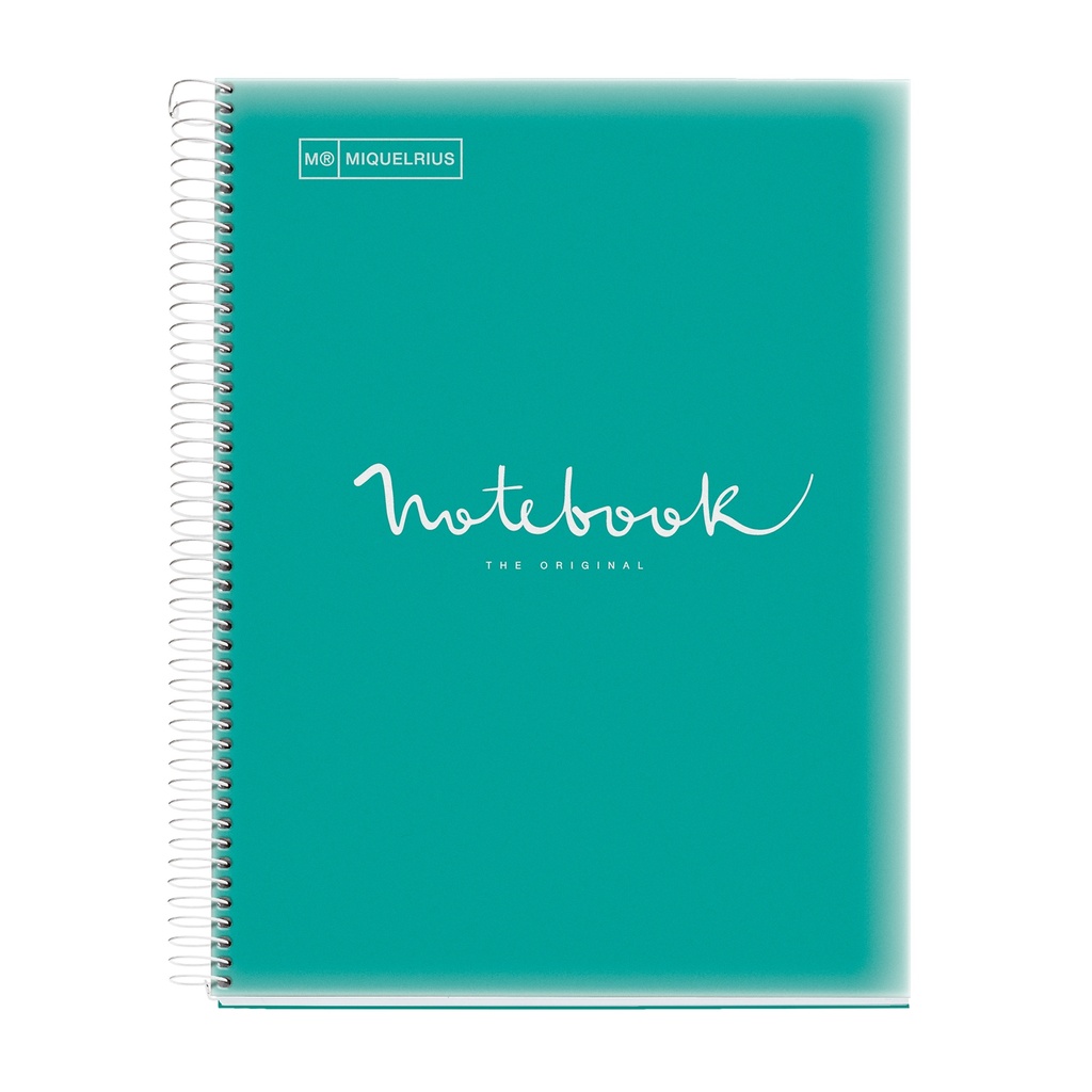 CUADERNO MR46691 NB8 A4 160 CLA 90G PP EMOTION TURQUESA