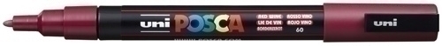 MARCADOR UNI-BALL 263822000 NO PERM. UNI POSCA 0,9 (PC-3M) VINO