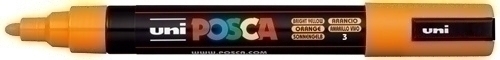 MARCADOR UNI-BALL 264184000 POSCA NO PERM. UNI POSCA 1,8 (PC-5M) NARANJA MEDIO (B.YELLOW)