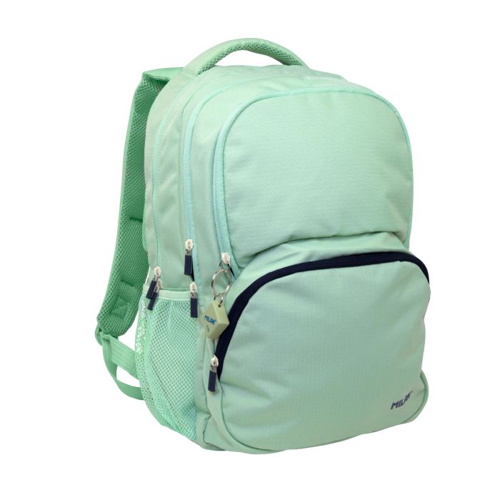 MOCHILA MILAN 624604SNCGR ESCOLAR CAP. 25L S.1918 VERDE