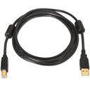CABLE AISENS A101-0011 USB 2.0 IMPRESORA ALTA CALIDAD CON FERRITA TIPO A/M - B/M NEGRO 5,0M