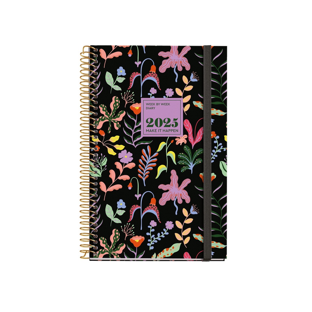 AGENDA MR38828 ESPIRAL ACTIVA S/V-CAT FANTASY GARDEN25
