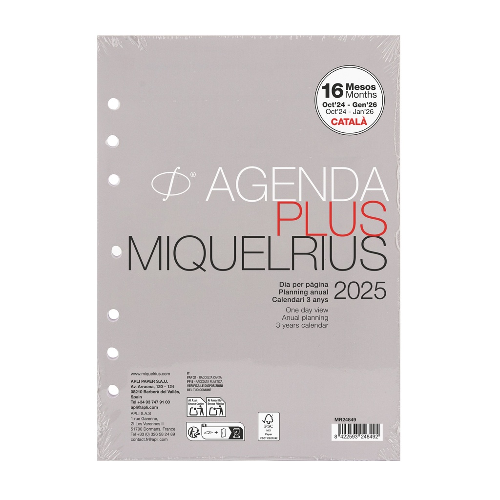 RECAMBIO  MR24849 ANUAL.INT.PLUS D/P-CAT 25