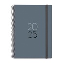 AGENDA MR34450 ESPIRALPLUS S/V-CAT CALM GRAFITO 25