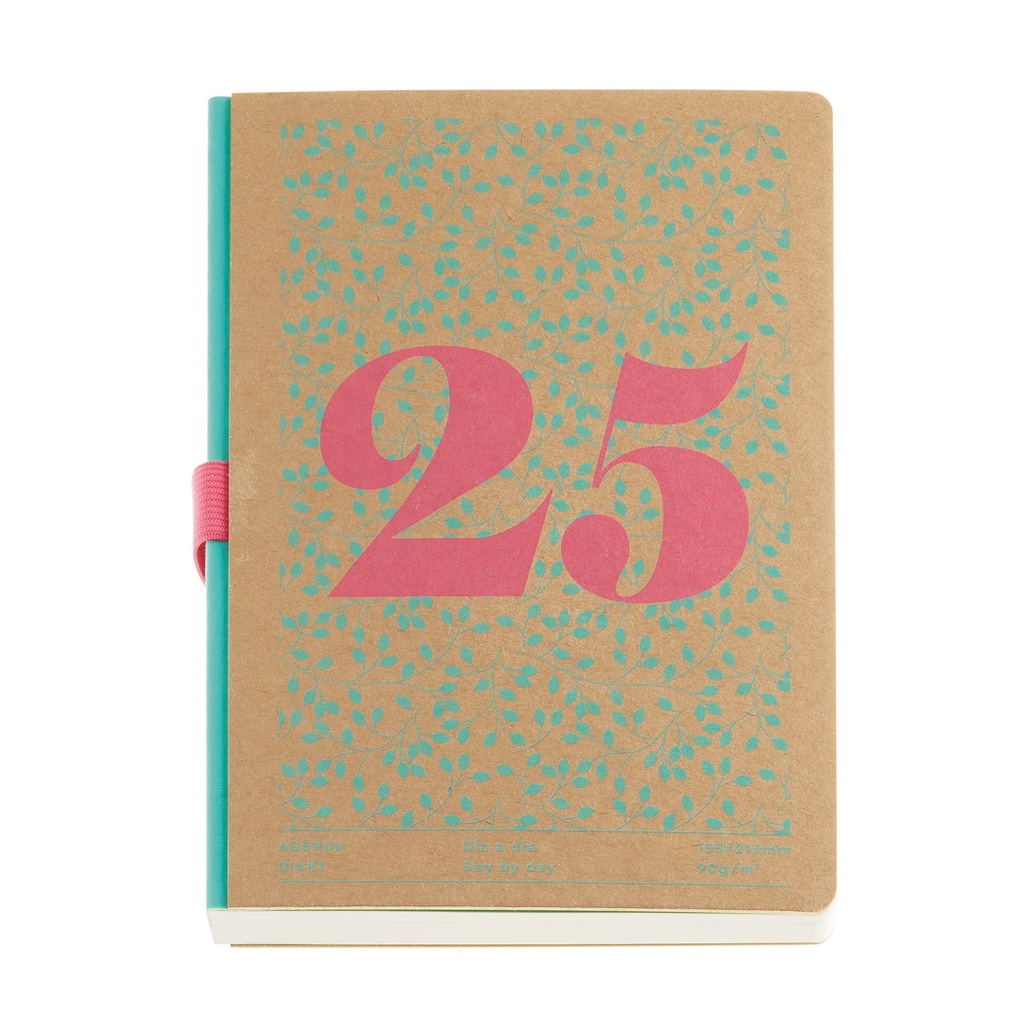 AGENDA MR34277 PLUS D/P KRAFT HOJAS BASICS 25