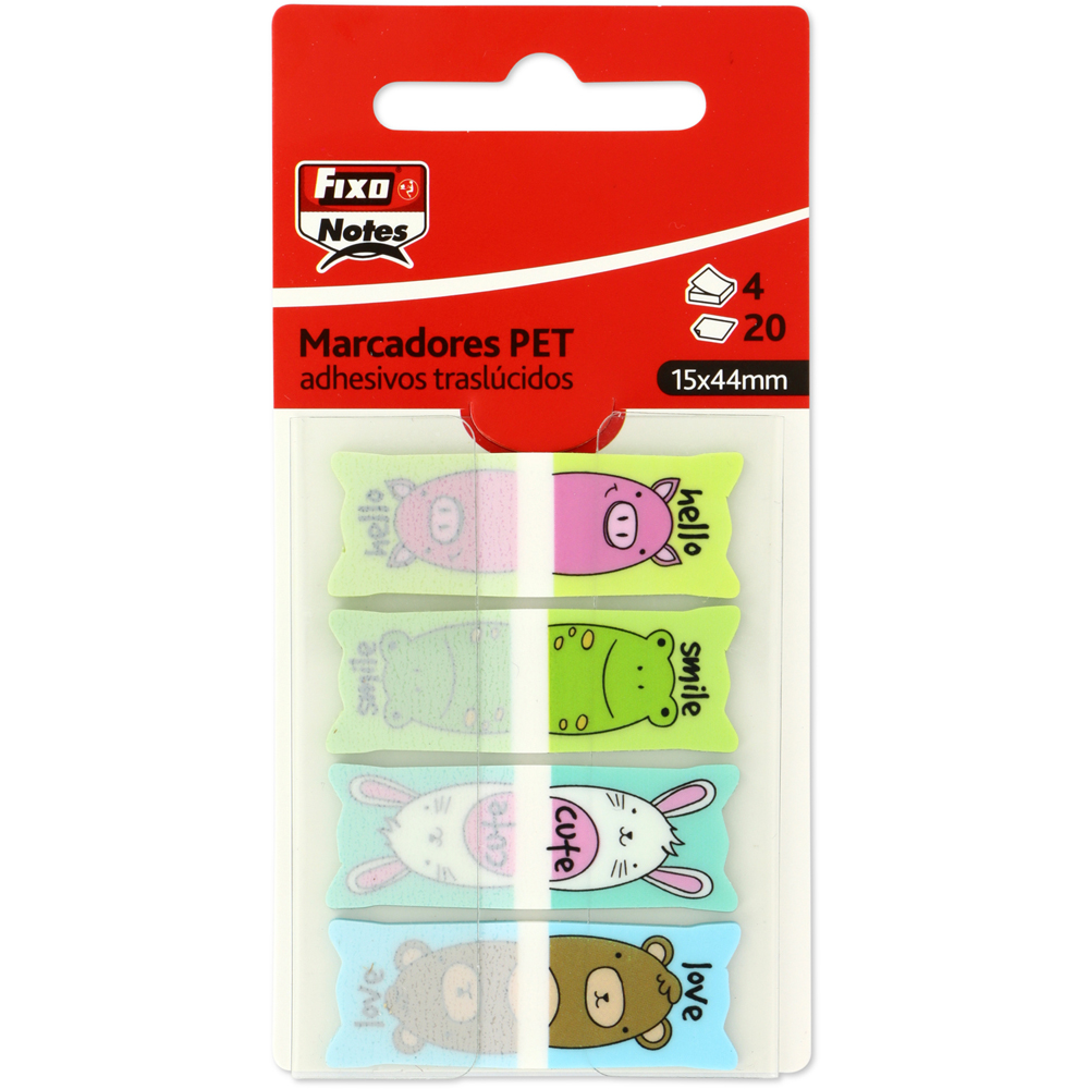 INDICE FIXO 65001399 PACK POPUP 4MARCADOR 20H 15X44MM HELLO
