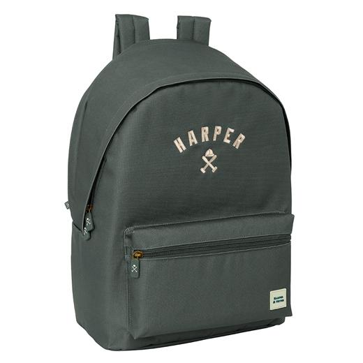 MOCHILA SAFTA 622414820 DOBLE PARA PORTATIL 15,6"+USB HARPER & NEYER "GREY"