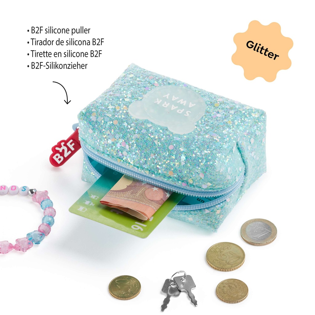 MONEDERO MR19386 PURPURINA BACK2FUN COLORES