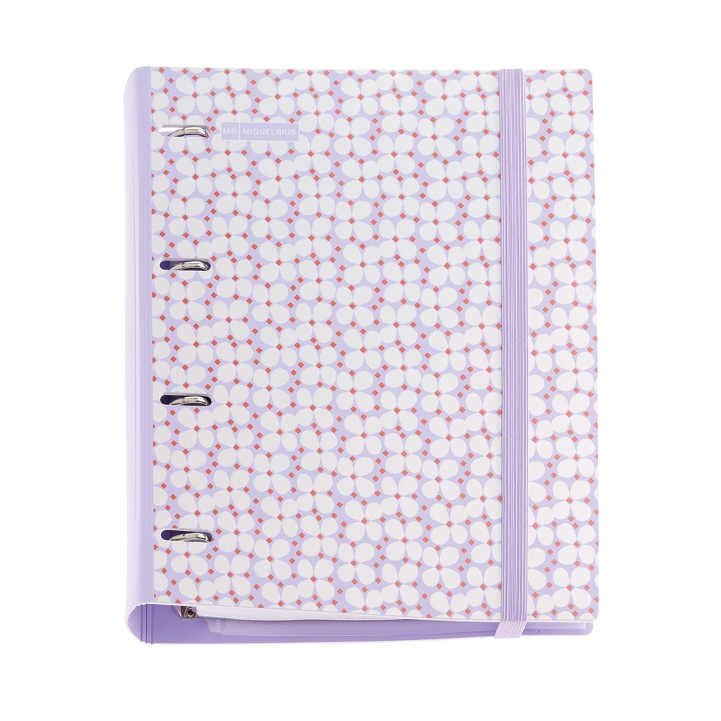 CARPEBLOC MR15117 POLYFOAM CON RECAMBIO A4 4 ANILLAS FLOWER