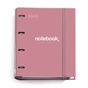 CARPEBLOC MR15100 CON RECAMBIO A4 4 ANILLAS EMOTIONS ROSA DUST