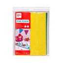 GOMA EVA APLI 13177 A4 COLORES SURT. TOALLA 4UN