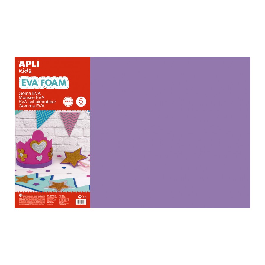 GOMA EVA APLI 12767 400x600x2MM LILA 5UN