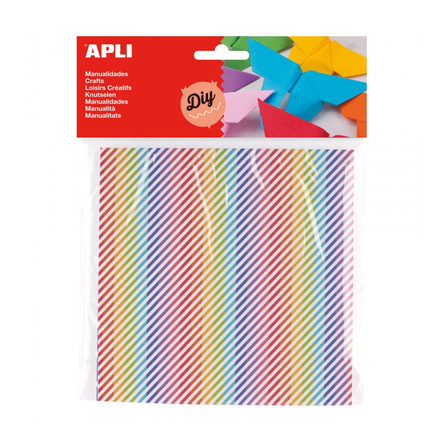 PAPEL APLI 14794 15x15CM ORIGAMI ESTAMPADOS 50UN