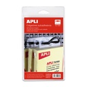 COLGADORES APLI 10586 30x48 AUTOADH. PLASTICO TRANSP. 100UN