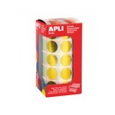GOMETS APLI 12047 Ø 20MM REDONDOS AMARILLO METALIZ. 1770UN