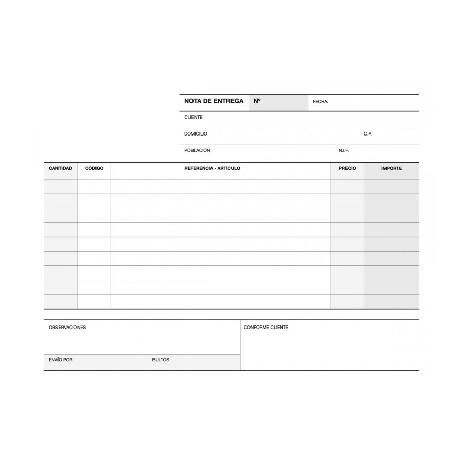 TALONARIO APLI 12692 ENTREGA 1/4 APAISADO DUPLICADO A-49 CAST.