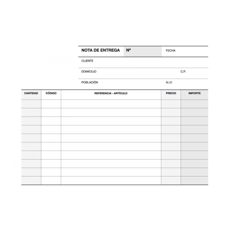 TALONARIO APLI 12697 ENTREGA 1/8 APAISADO TRIPLICADO A-54 CAST.