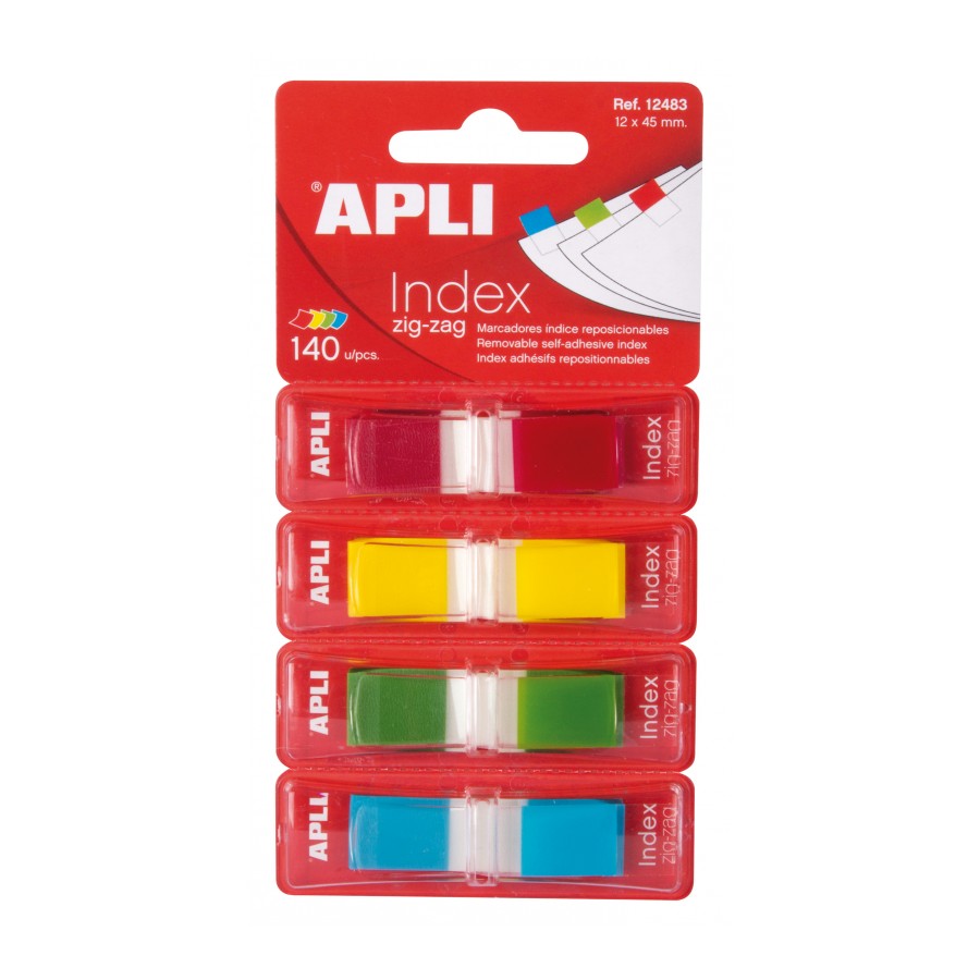 INDICE APLI 12483 12x45 ZIG- ZAG COL. SURT.  AUTOADH.140 UN