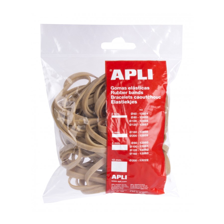 GOMAS APLI 12863 160x5 ELASTICAS 100GR