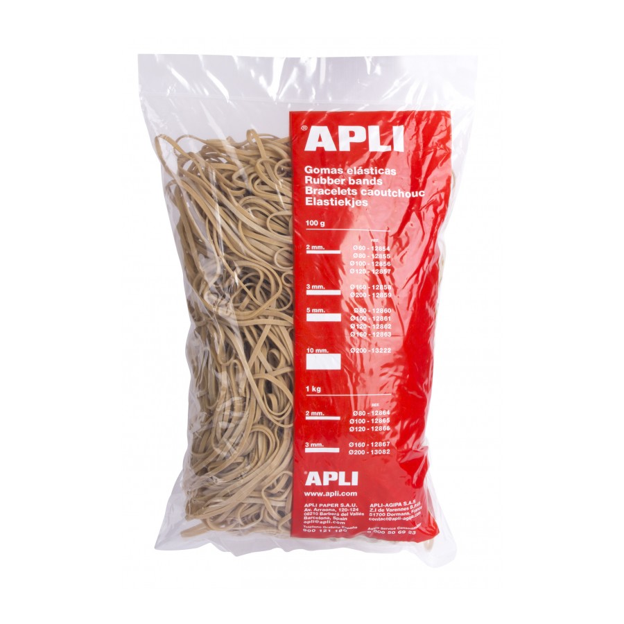 GOMAS APLI 12867 160x3 ELASTICAS 1KG