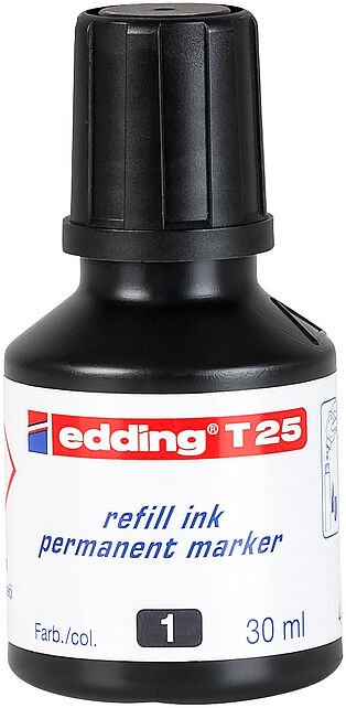 TINTA EDDING T25-01  30ML NEGRE