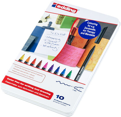 CAIXA EDDING 1200/10 S ROTULADOR COLORS