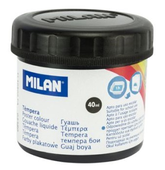 TEMPERA MILAN 0328006 40ML COLOR NEGRO