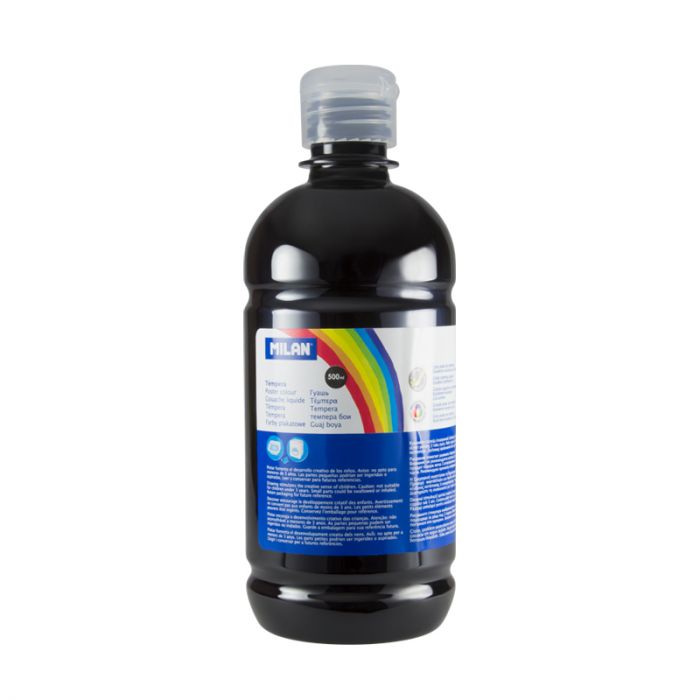 TEMPERA MILAN 03680  500ML NEGRO