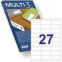 ETIQUETES MULTI 3 04722 70X30 MM. 100 FU