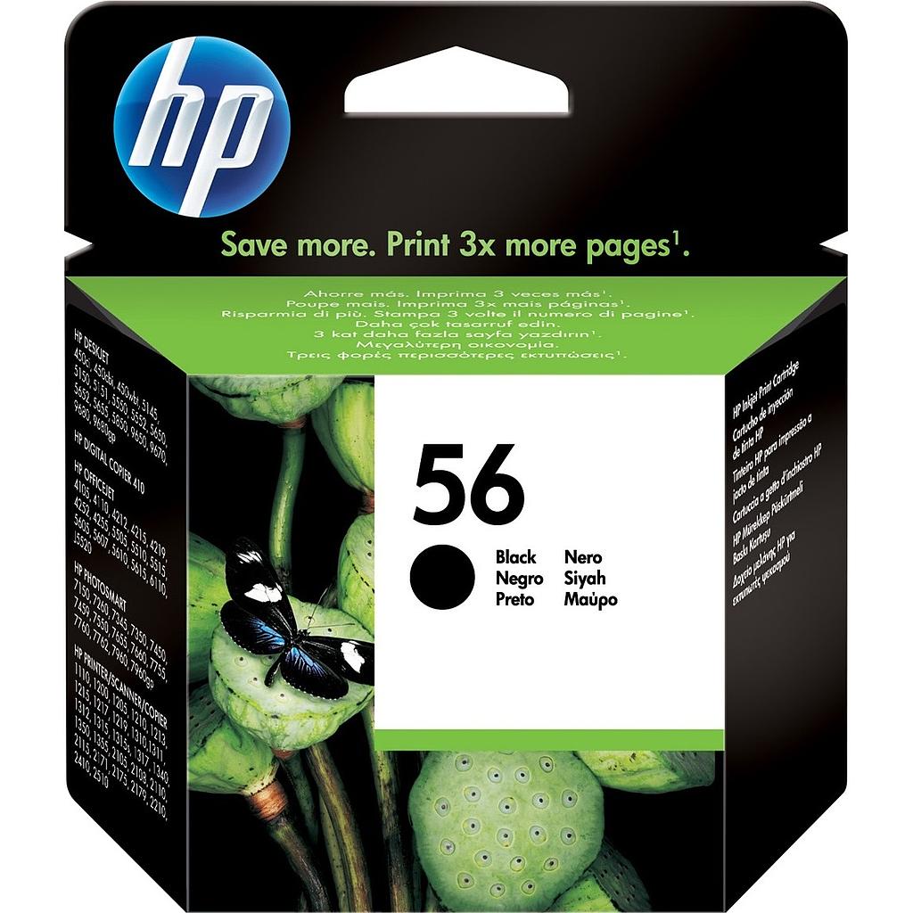 CARTUCHO HP C6656AE Nº 56 PS100/30/230 NEGRO