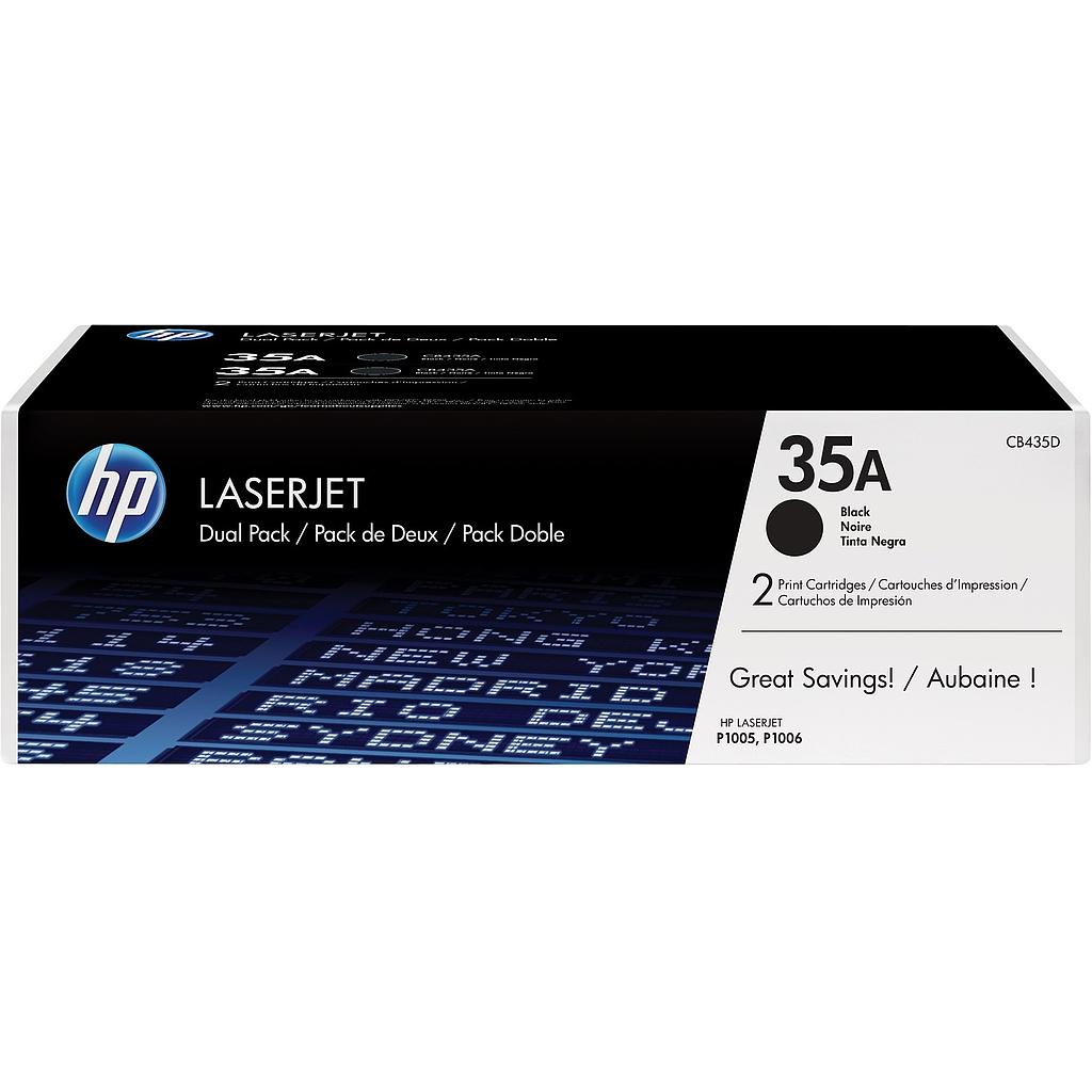 TONER HP CB435AD LASERJET 1005 NEGRO (2X15K)