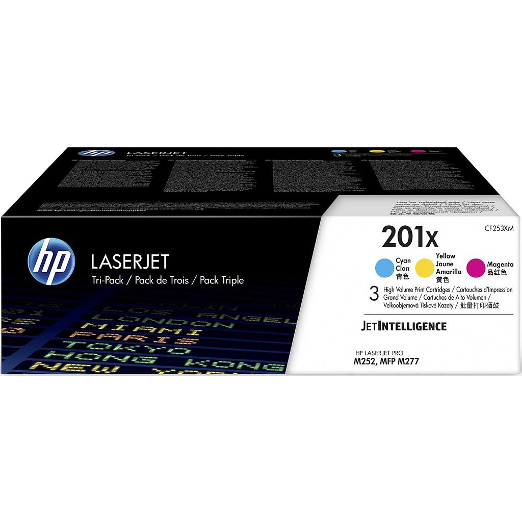 PACK HP CF253XM 201X  3 COLORES  LASERJET COLOR  (C/M/Y) /MFP277