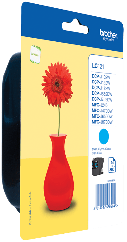 CARTUCHO BROTHER LC121CBP MFC-J470DW CYAN (300P)